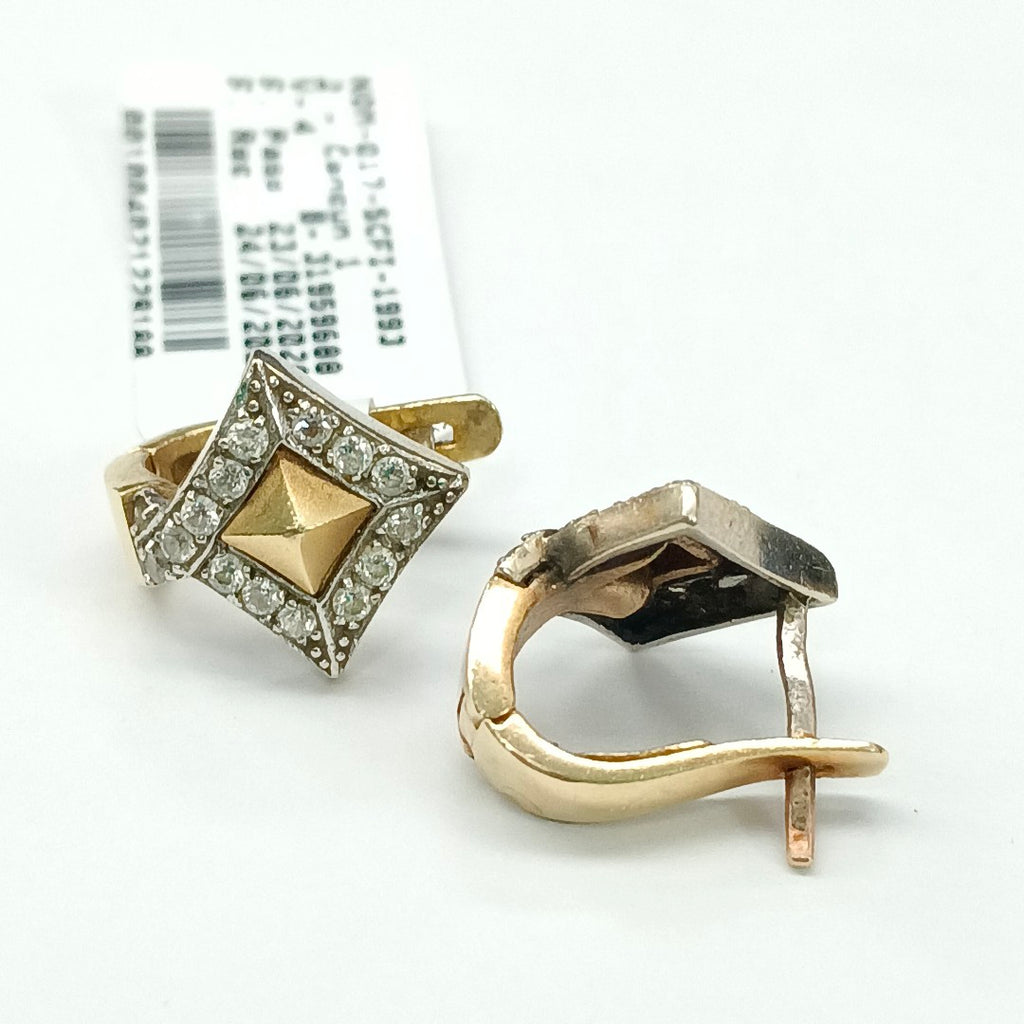 BROQUELES PAR ORO 14 K 5.9 GRMS (SEMINUEVO)
