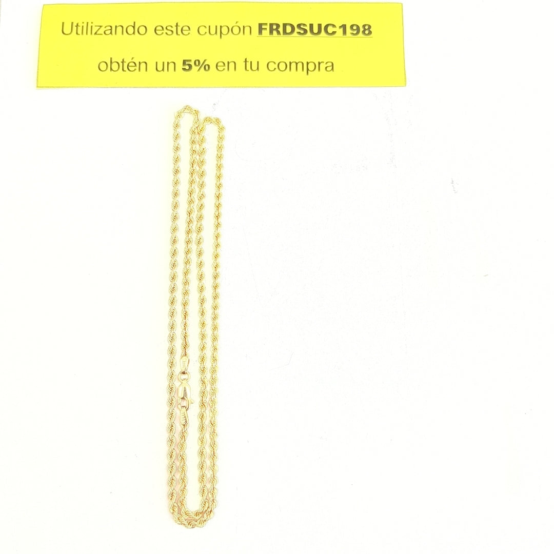 CADENA ORO 10 K 4.3 GRMS (SEMINUEVO)