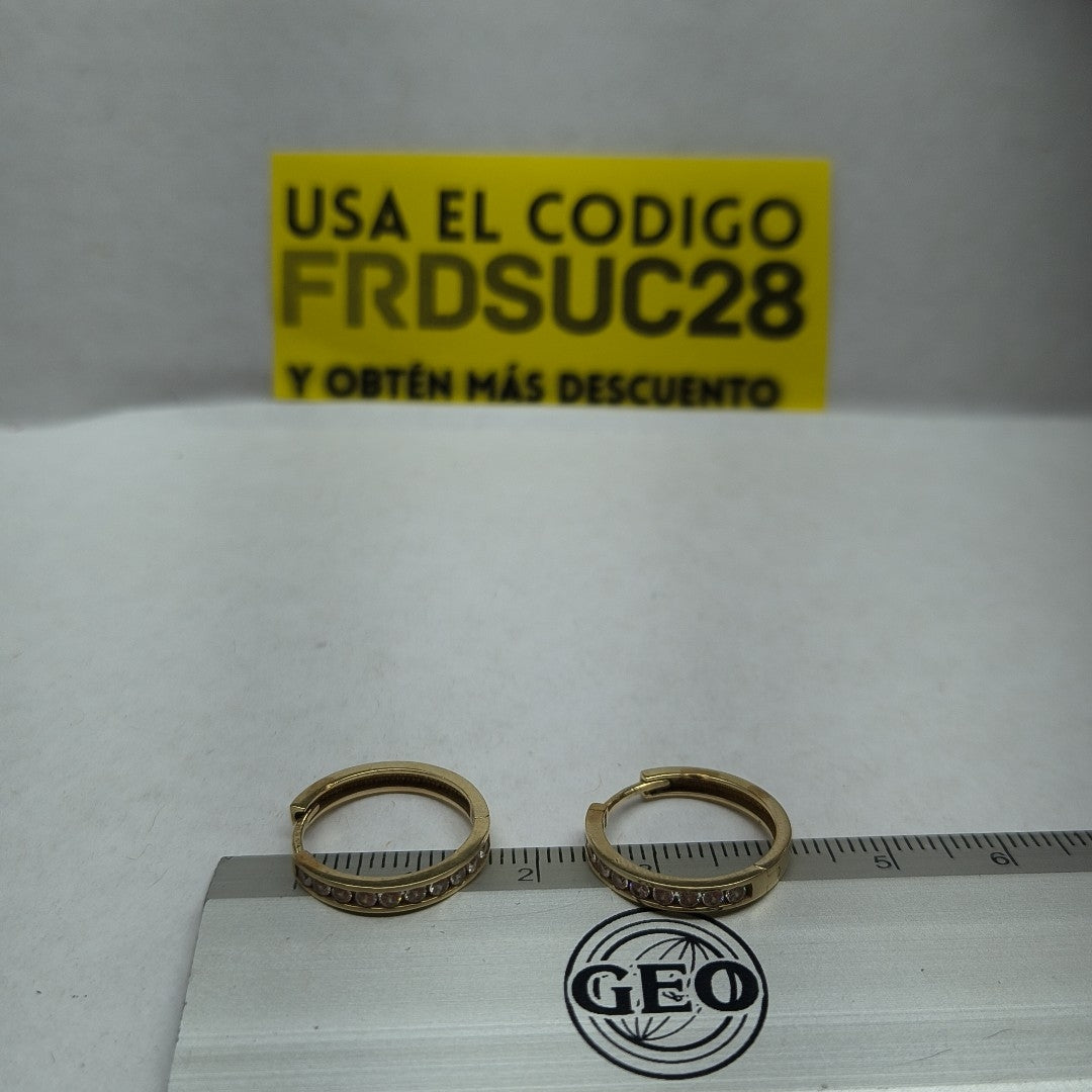ARRACADAS PAR ORO 10 K 2.5 GRMS (SEMINUEVO)