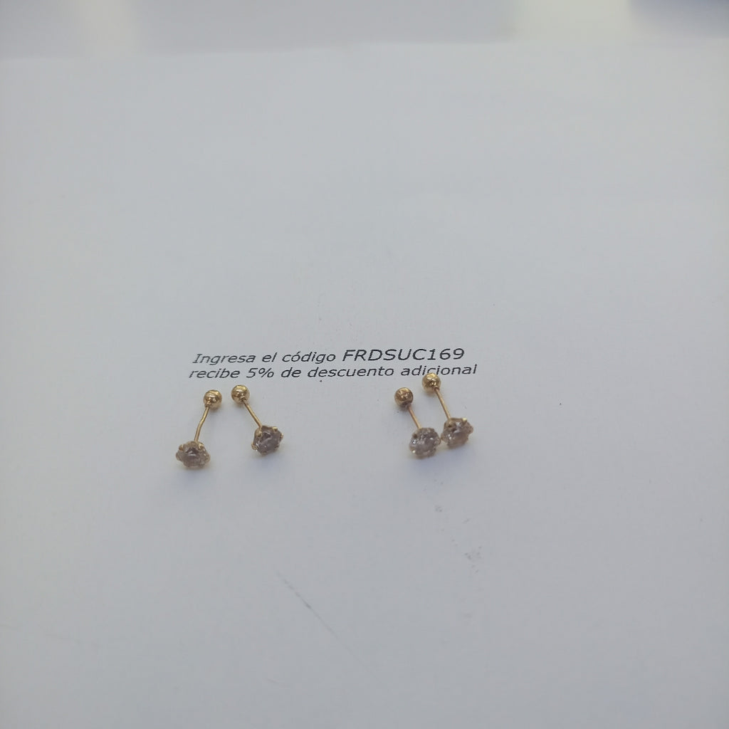 BROQUELES PAR ORO 10 K 0,60 GRMS (SEMINUEVO)