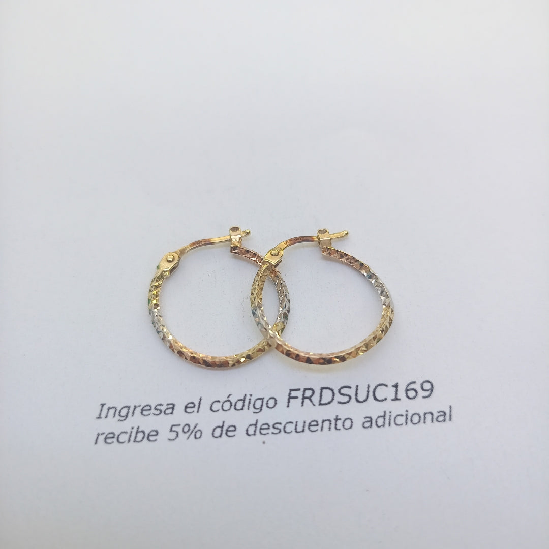 ARRACADAS PAR ORO 10 K 0,90 GRMS (SEMINUEVO)