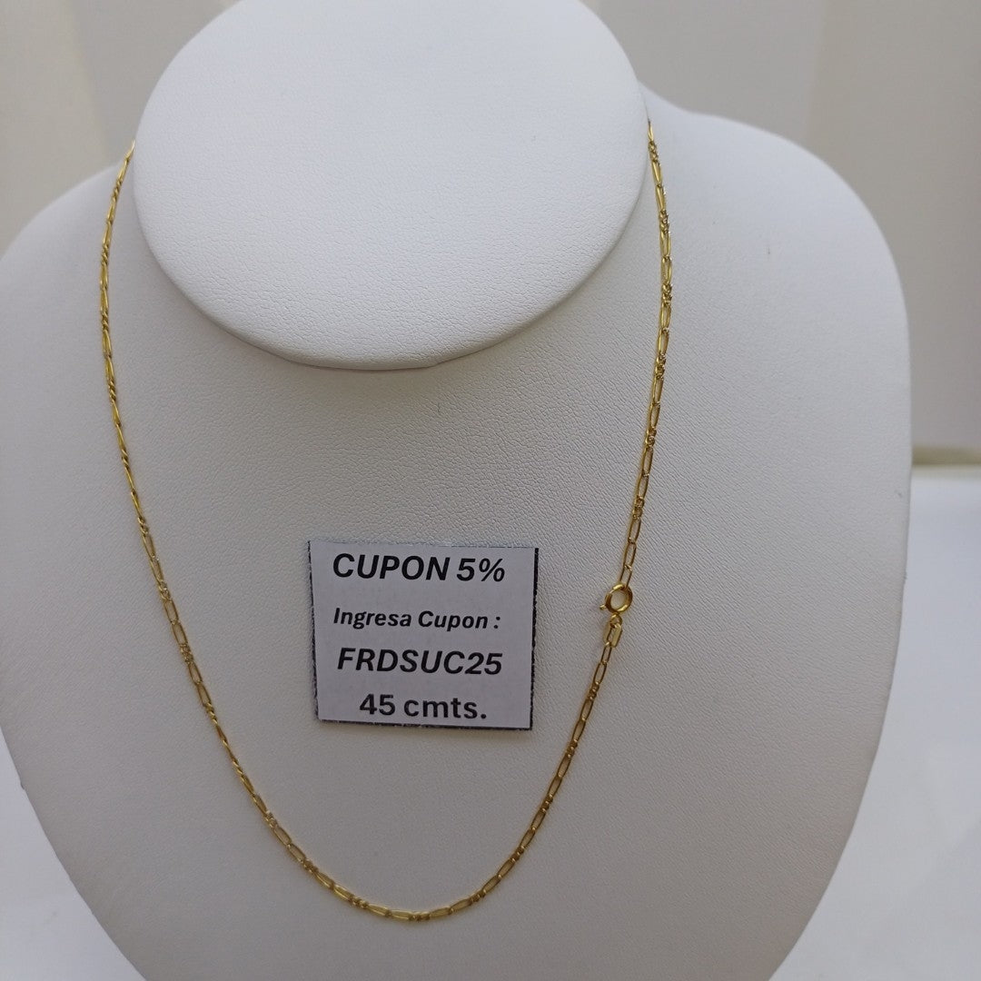 CADENA ORO 14 K 3 GRMS (SEMINUEVO)