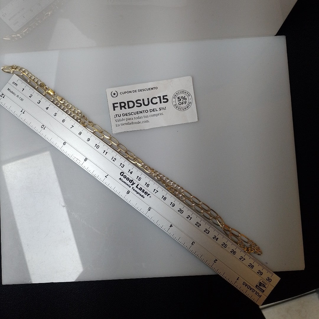 CADENA ORO, RODIADO 14 K 16.9 GRMS (SEMINUEVO)