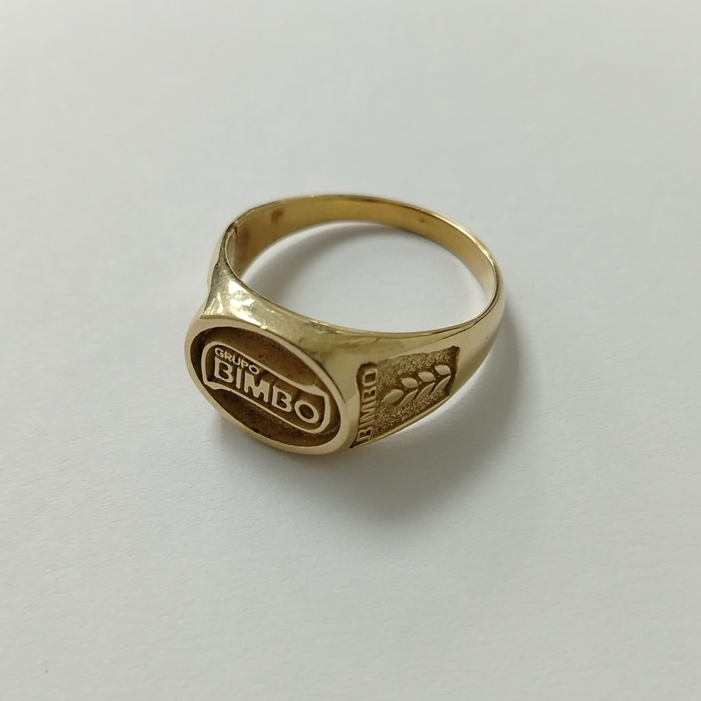 ANILLO CONMEMORATIVO ORO 14 K 11.8 GRMS (SEMINUEVO)