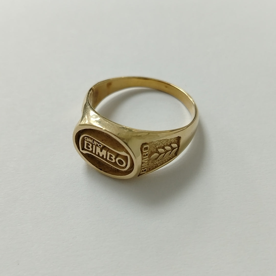 ANILLO CONMEMORATIVO ORO 14 K 11.8 GRMS (SEMINUEVO)