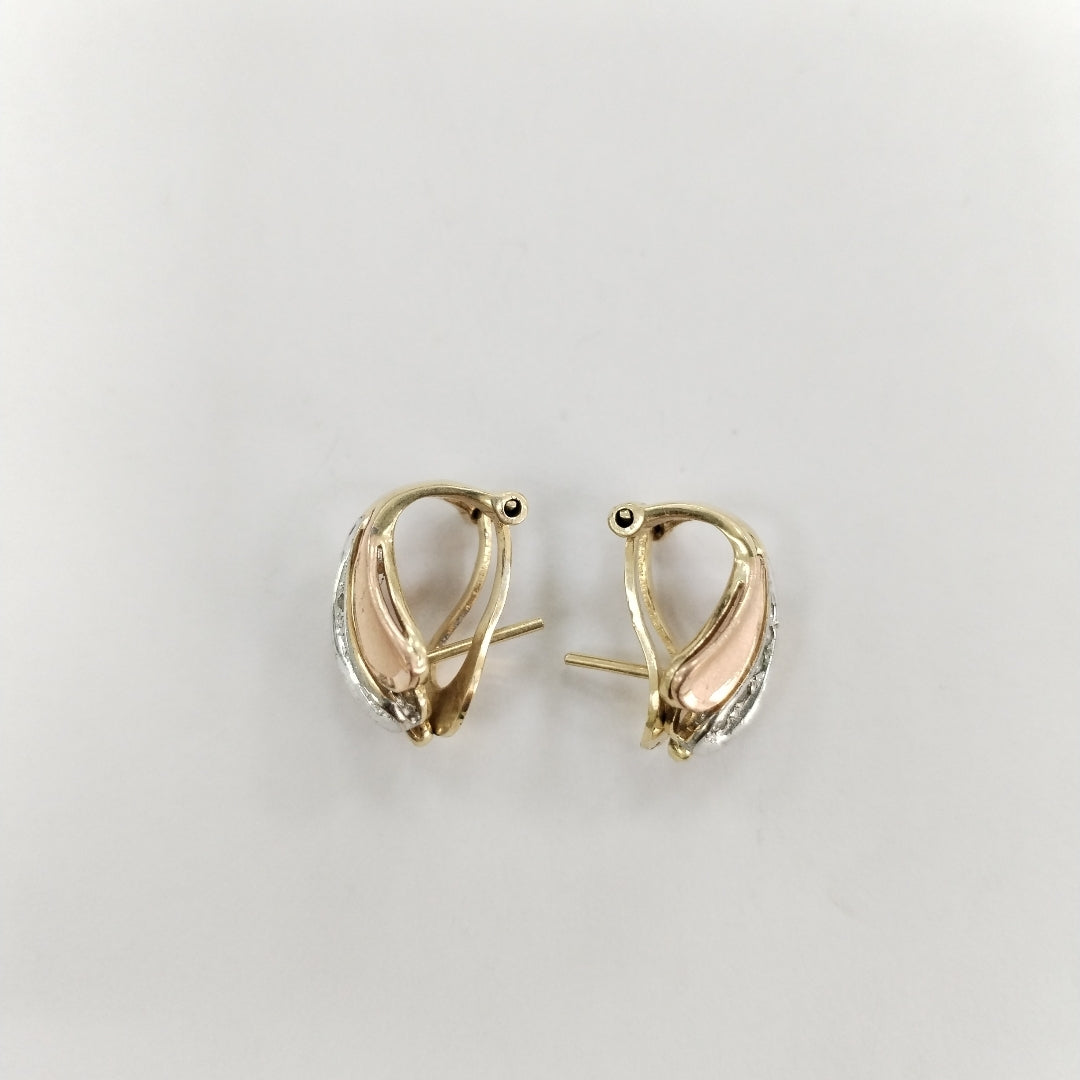 ARETES PAR ORO 14 K 3.8 GRMS (SEMINUEVO)