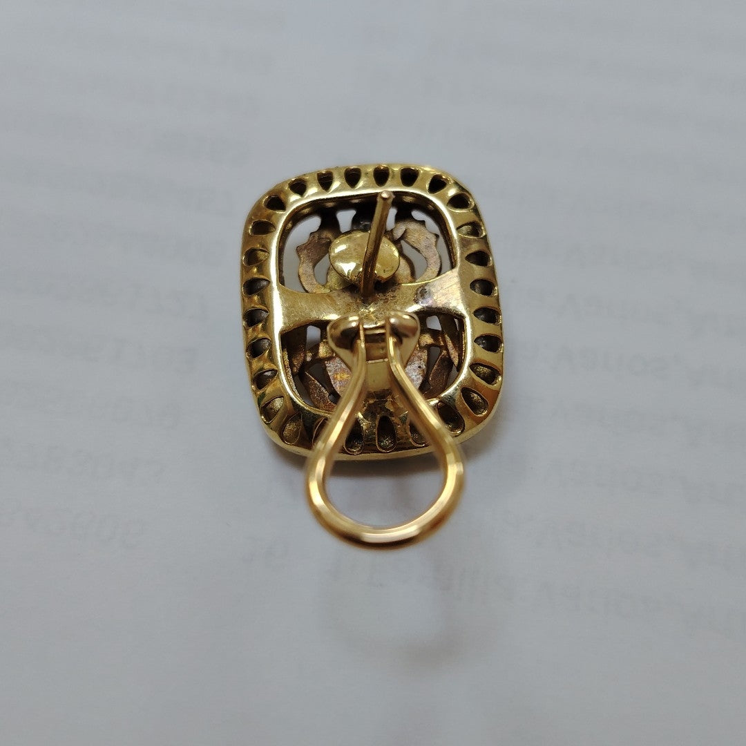 ARETES PAR ORO 18 K 16,60 GRMS (SEMINUEVO)