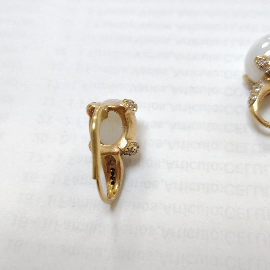 ARETES PAR ORO 18 K 14,20 GRMS (SEMINUEVO)