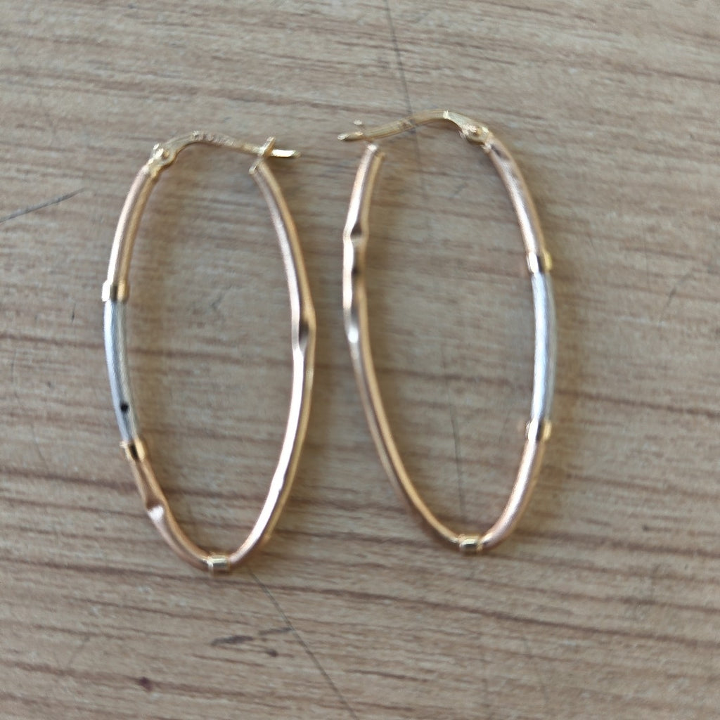 ARRACADAS PAR ORO 14 K 1.7 GRMS (SEMINUEVO)