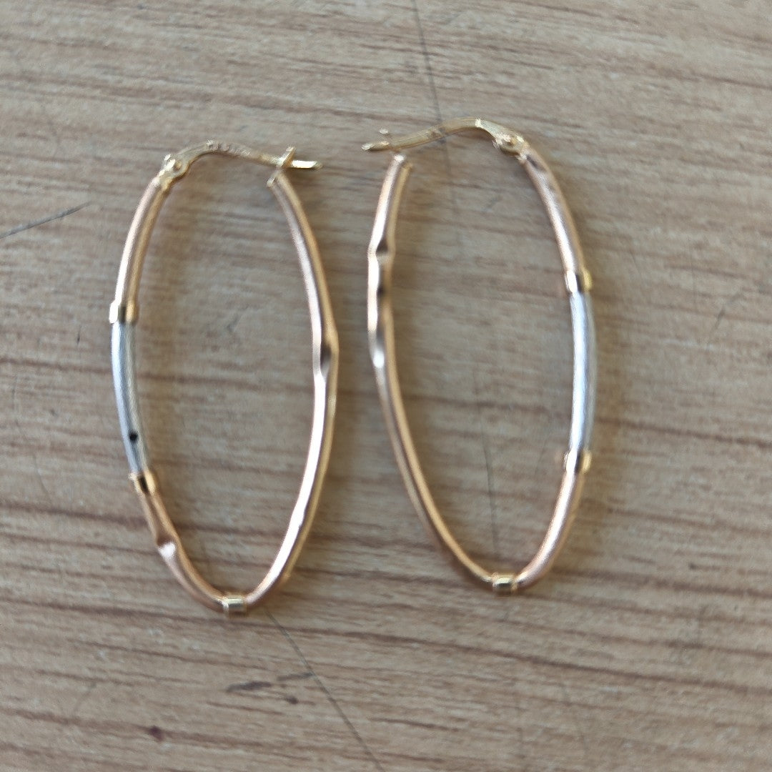 ARRACADAS PAR ORO 14 K 1.7 GRMS (SEMINUEVO)