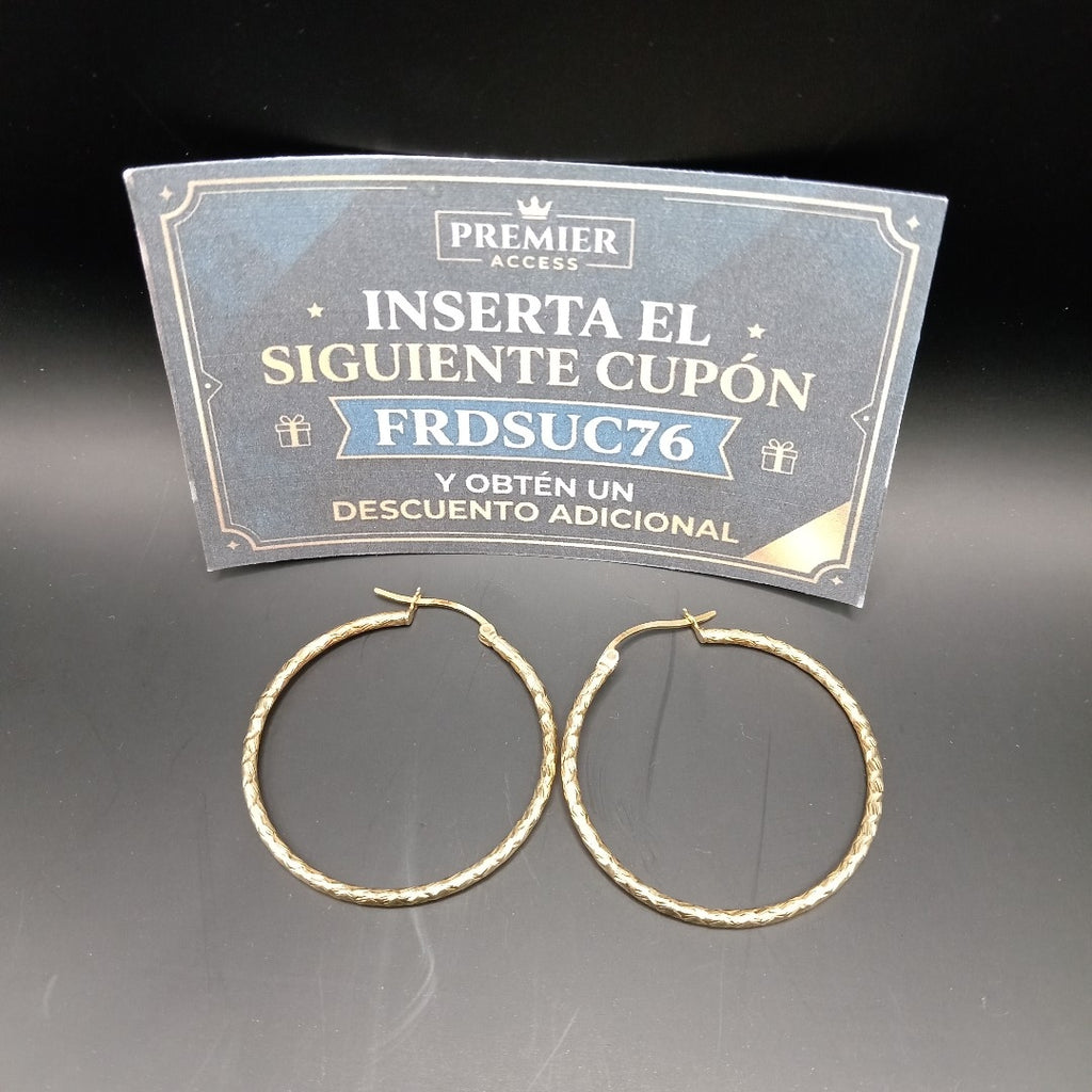 ARRACADAS PAR ORO 14 K 3 GRMS (SEMINUEVO)