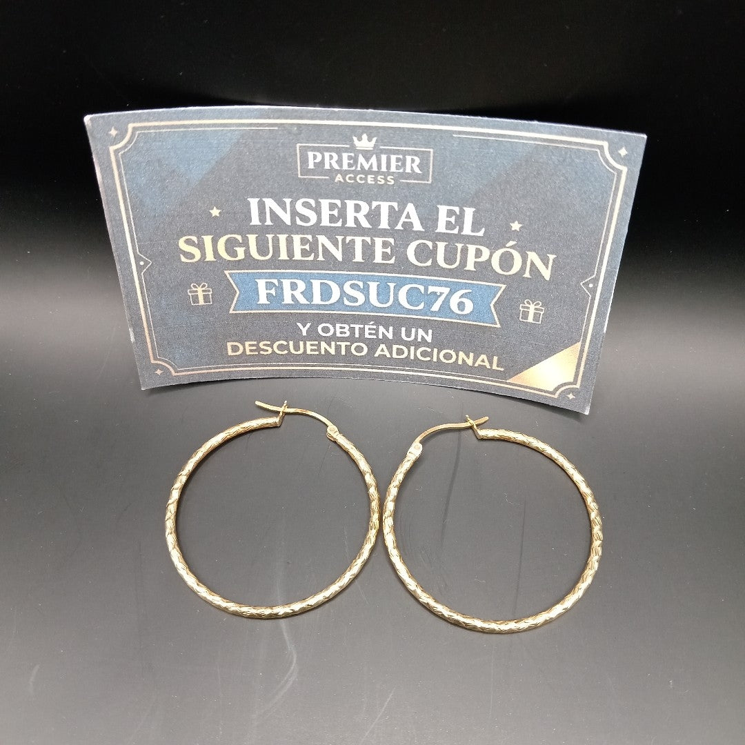 ARRACADAS PAR ORO 14 K 3 GRMS (SEMINUEVO)