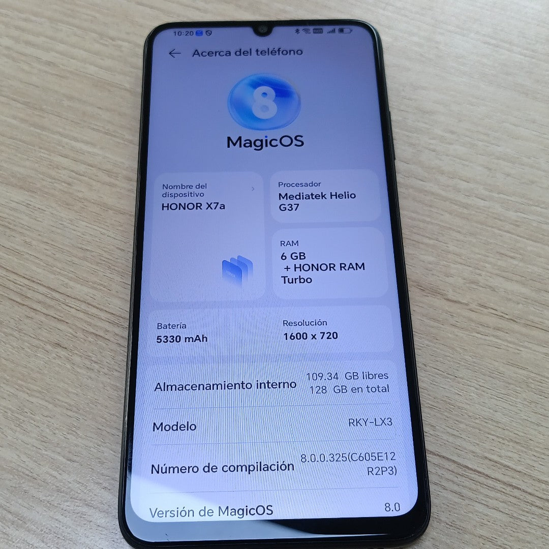 CELULAR HONOR X7A RKY-LX3 (2023) 128 GB 6 GB RAM (SEMINUEVO)