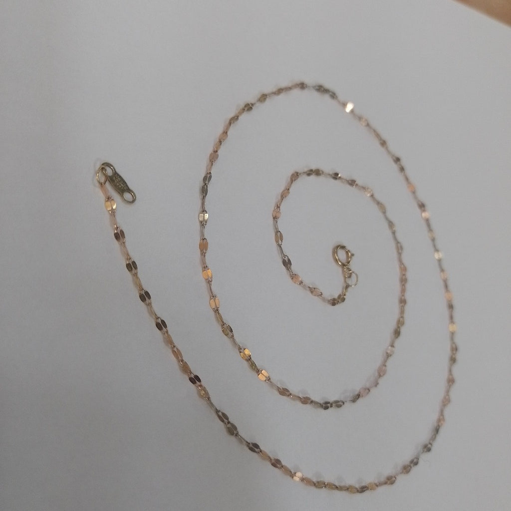 CADENA ORO, ORO COMBINADO 10 K 0.9 GRMS (SEMINUEVO)