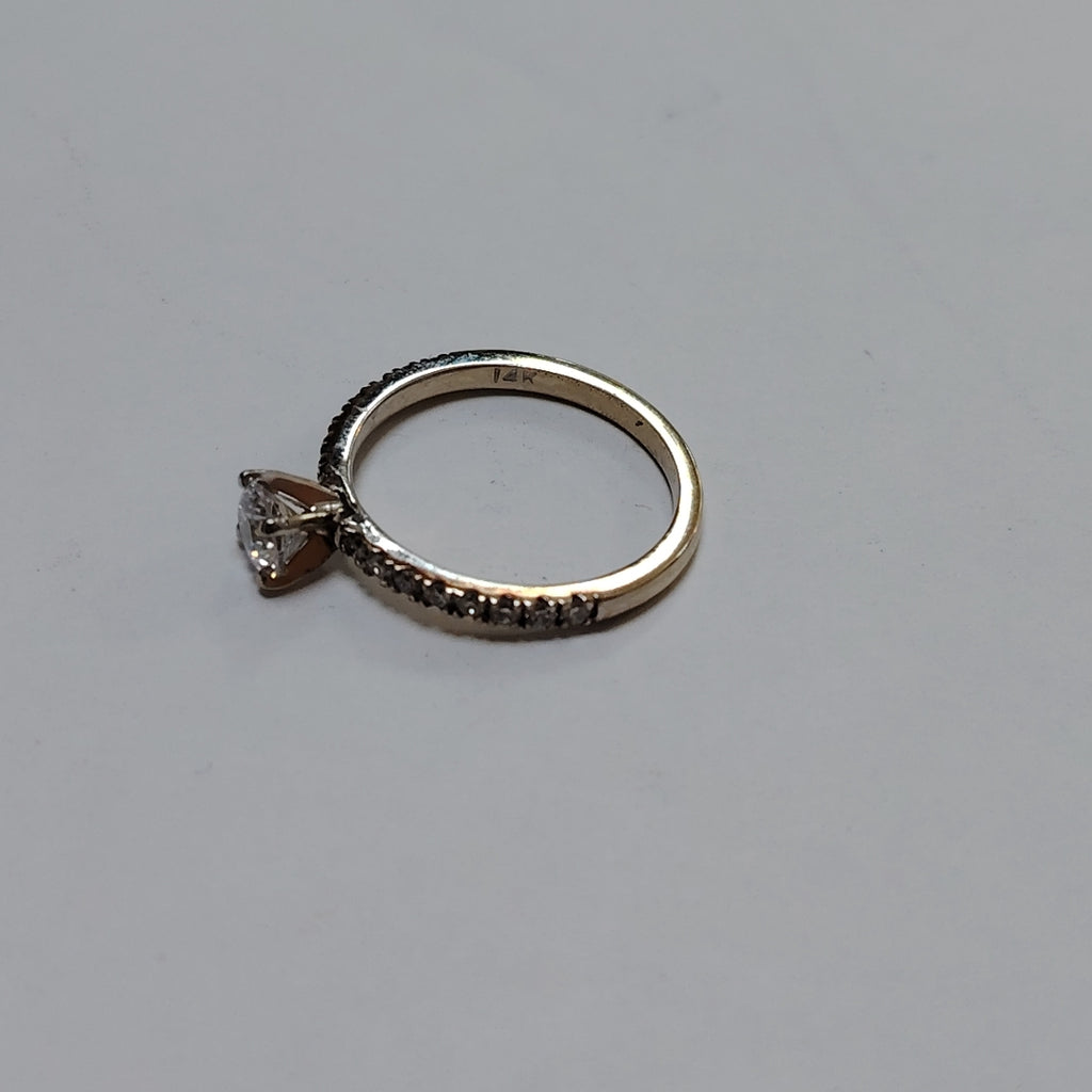 SOLITARIO ORO BLANCO 14 K 2,20 GRMS (SEMINUEVO)