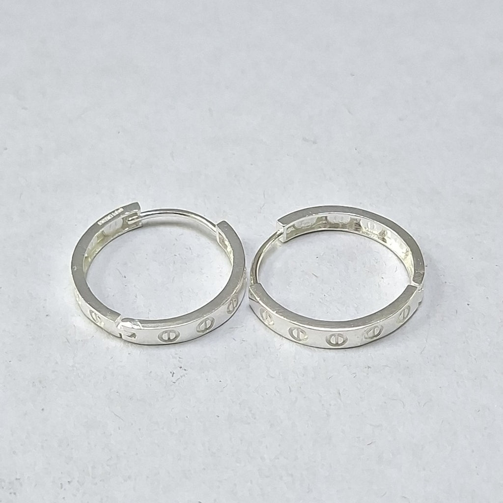 ARETES ARRACADAS FIG TORNILLOS PLATA .925 2.73 GR (NUEVO)