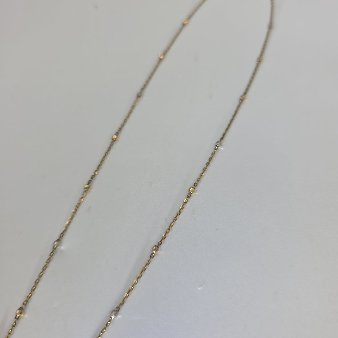 CADENA ORO, ORO COMBINADO 14 K 1.5 GRMS (SEMINUEVO)