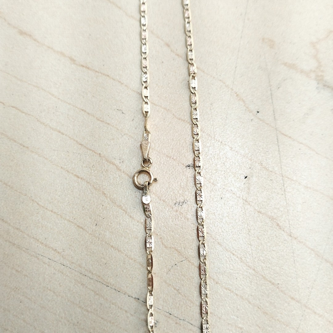 CADENA ORO COMBINADO 14 K 2.3 GRMS (SEMINUEVO)