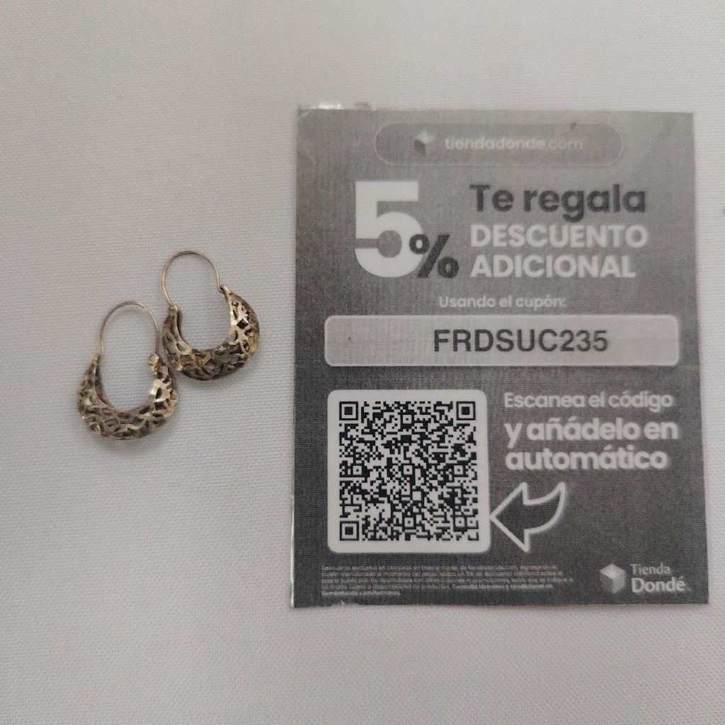 ARETES PAR ORO 8 K 1,60 GRMS (SEMINUEVO)