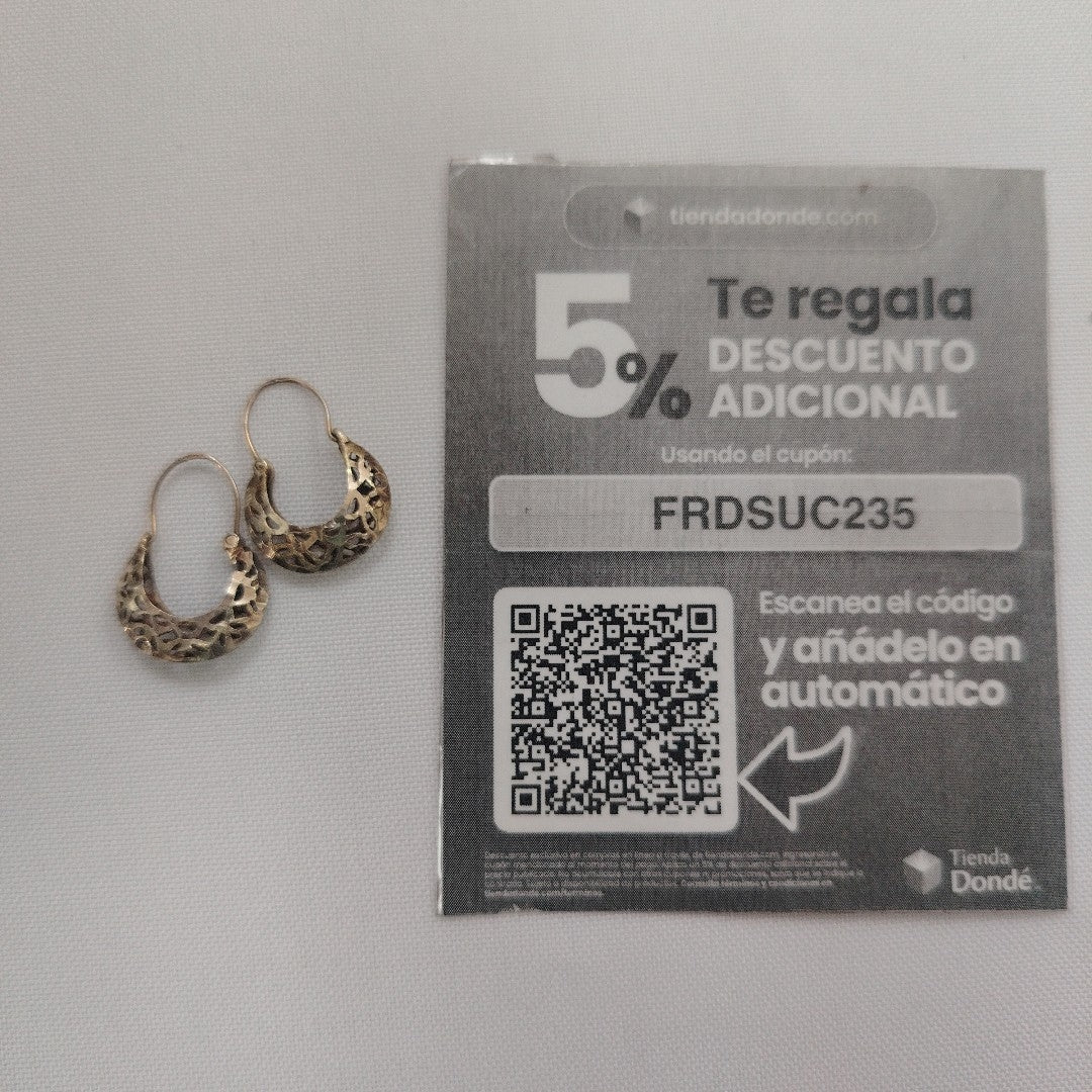 ARETES PAR ORO 8 K 1,60 GRMS (SEMINUEVO)