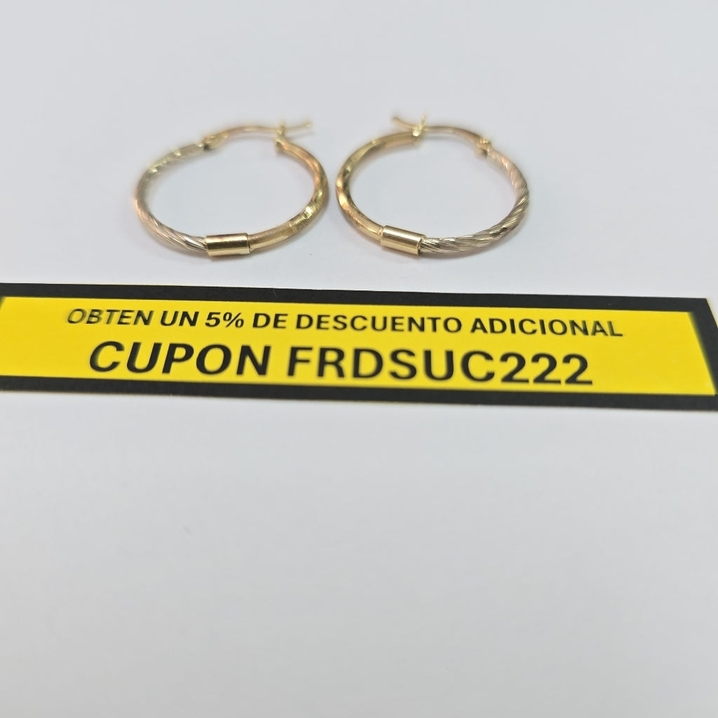 ARRACADAS PAR ORO 10 K 0,85 GRMS (SEMINUEVO)