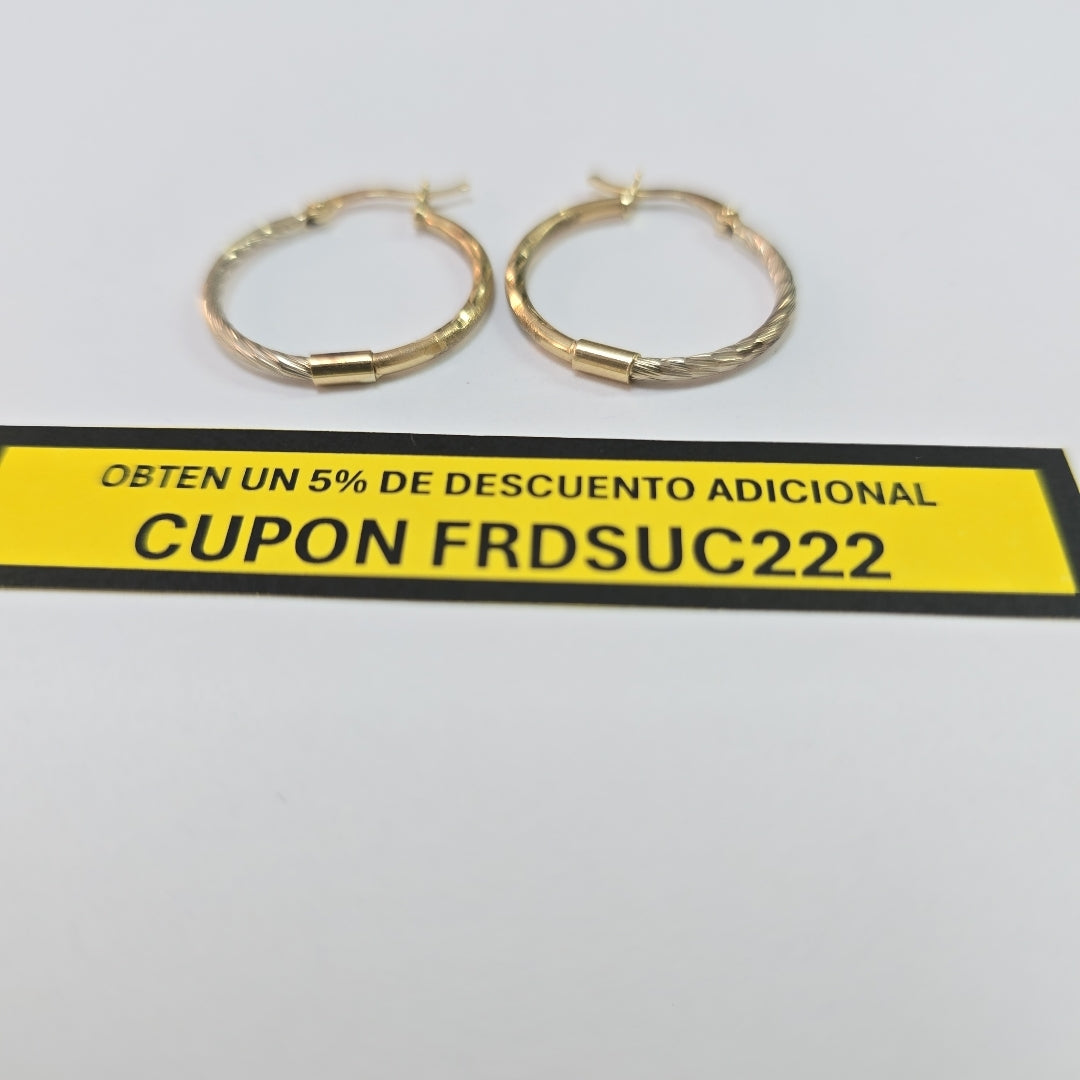 ARRACADAS PAR ORO 10 K 0,85 GRMS (SEMINUEVO)