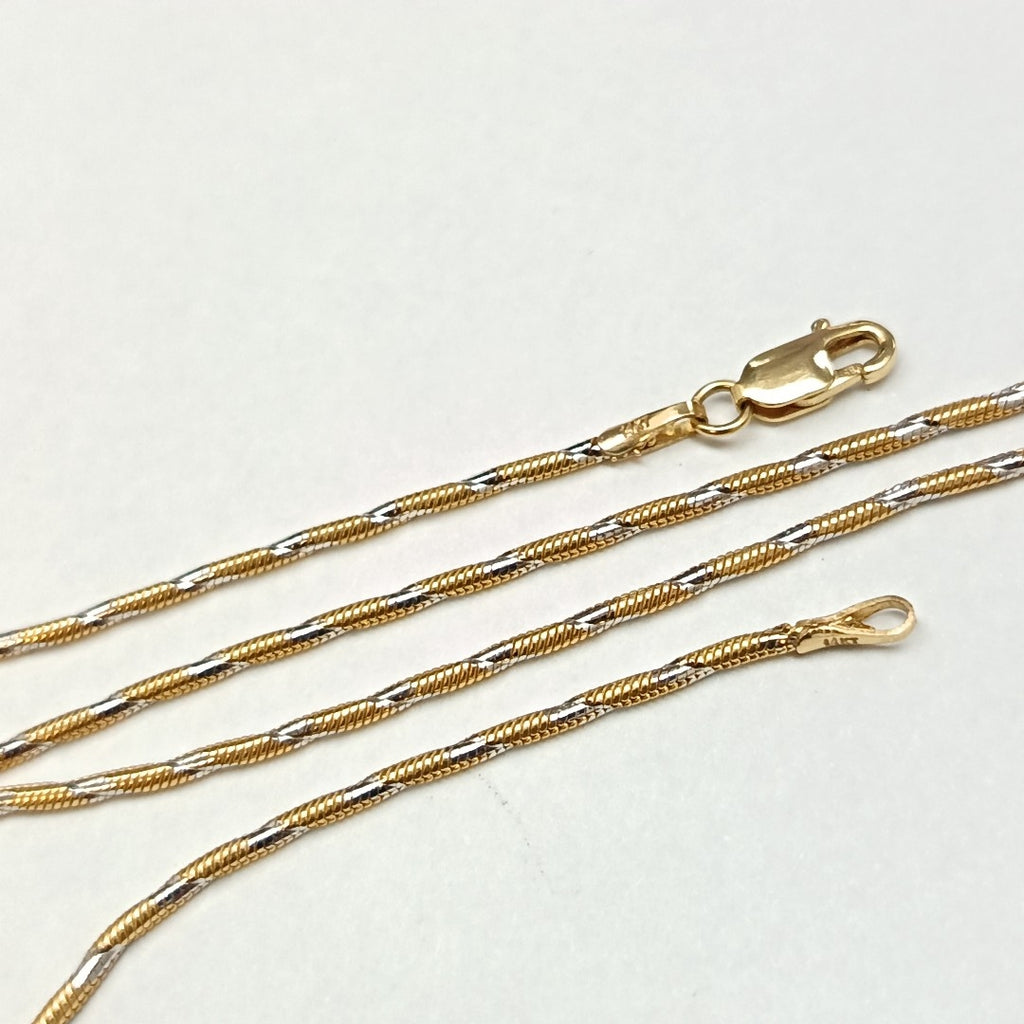 CADENA ORO COMBINADO 14 K 5,00 GRMS (SEMINUEVO)