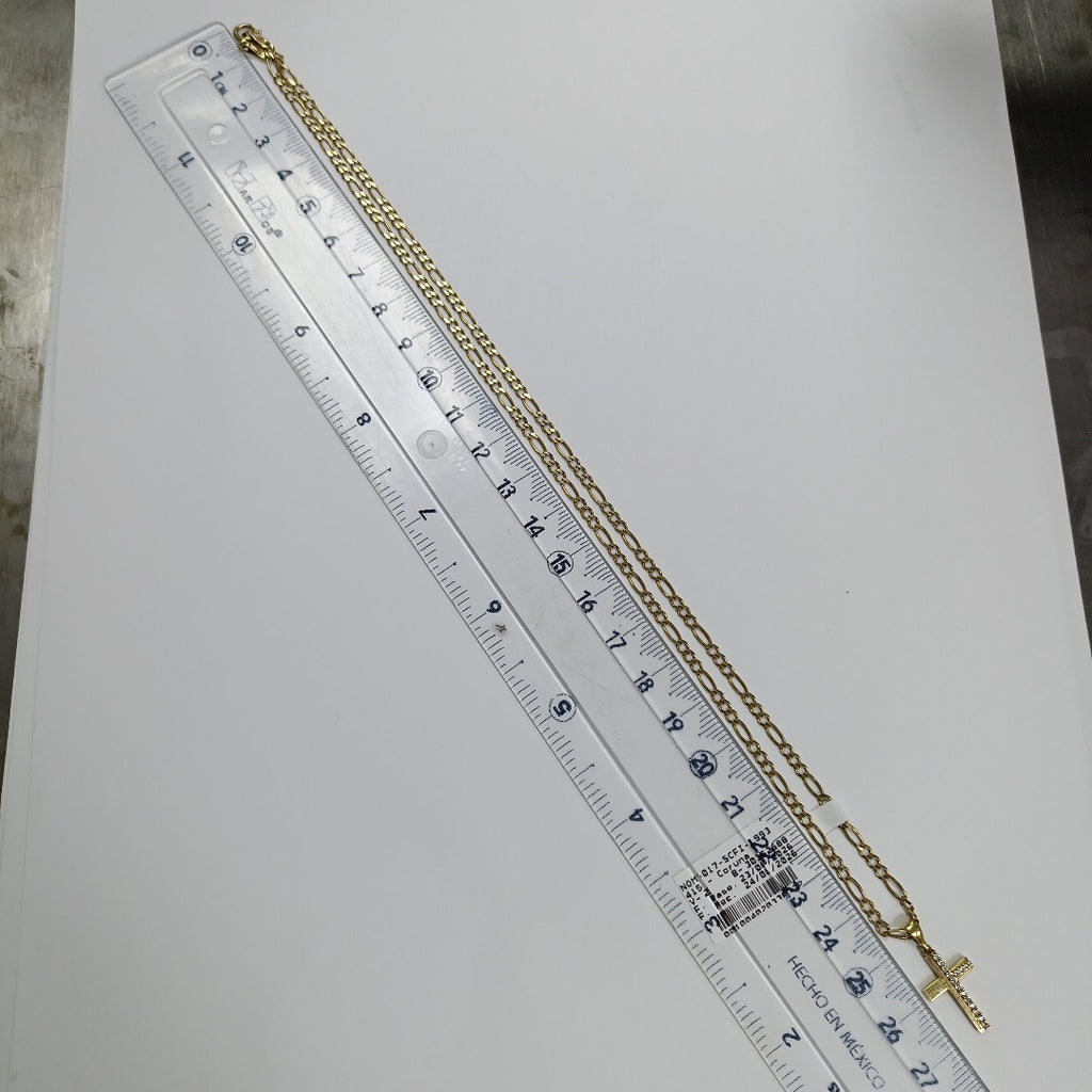 CADENA, CRUZ ORO 14 K 5.8 GRMS (SEMINUEVO)