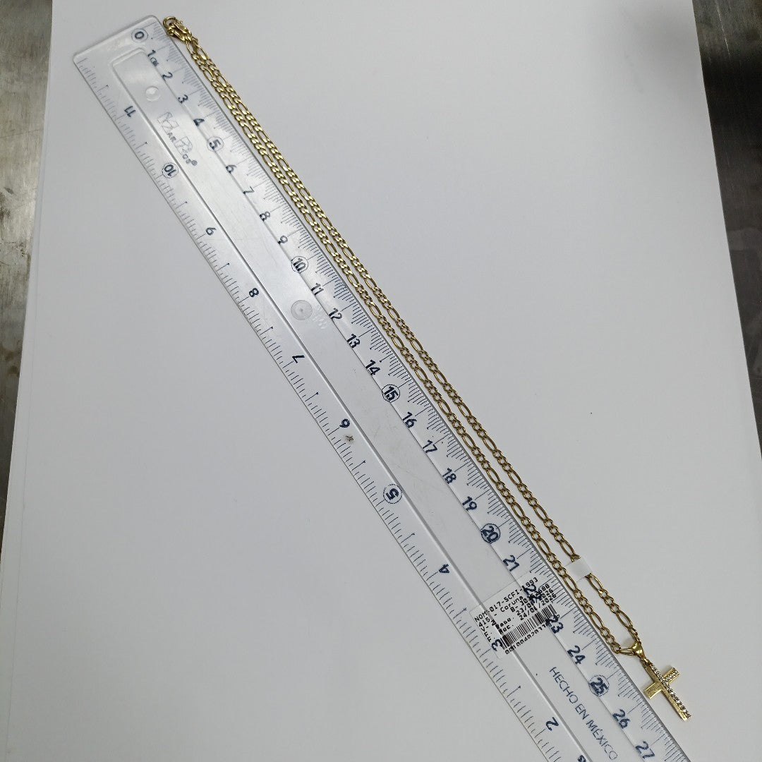 CADENA, CRUZ ORO 14 K 5.8 GRMS (SEMINUEVO)