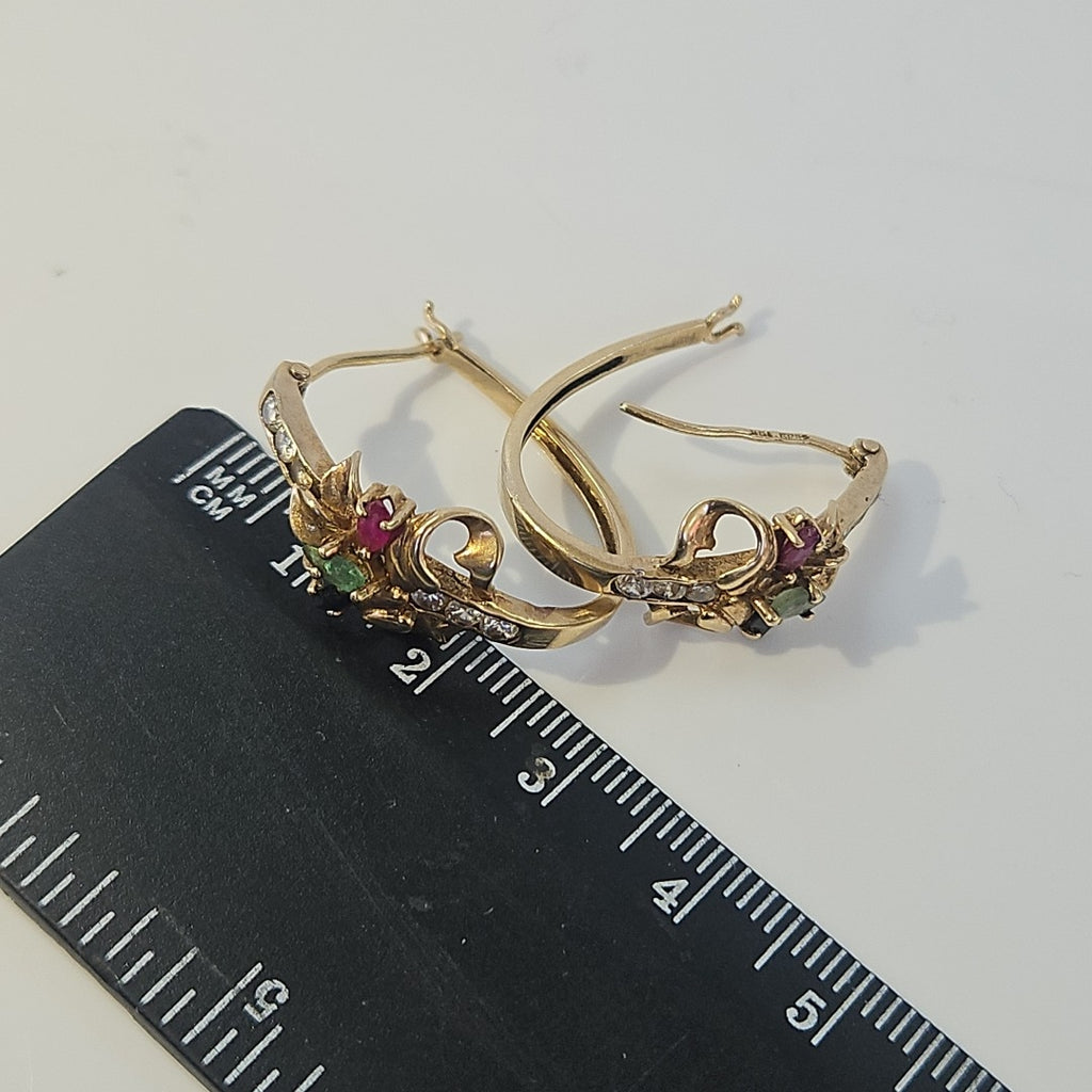 ARETES PAR ORO 8 K 4.3 GRMS (SEMINUEVO)