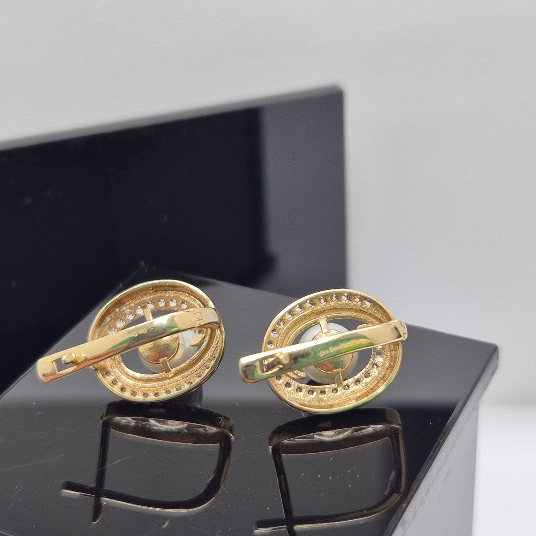 ARETES PAR ORO 14 K 3.9 GRMS (SEMINUEVO)
