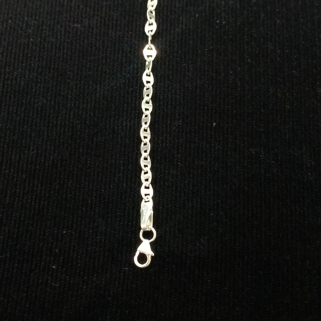 PULSERA TEJIDO ESPECIAL PLATA .925 18 CM 3.2 GR (NUEVO)