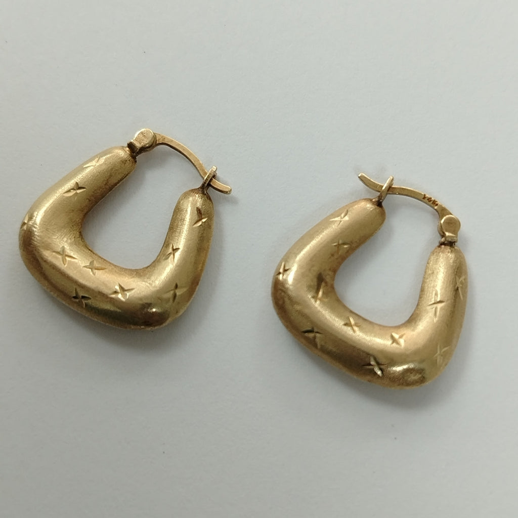 ARETES PAR ORO 14 K 2.1 GRMS (SEMINUEVO)