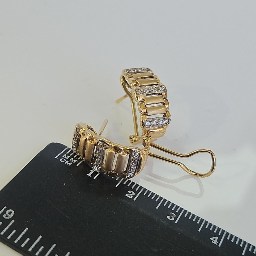 BROQUELES PAR ORO 14 K 5,30 GRMS (SEMINUEVO)