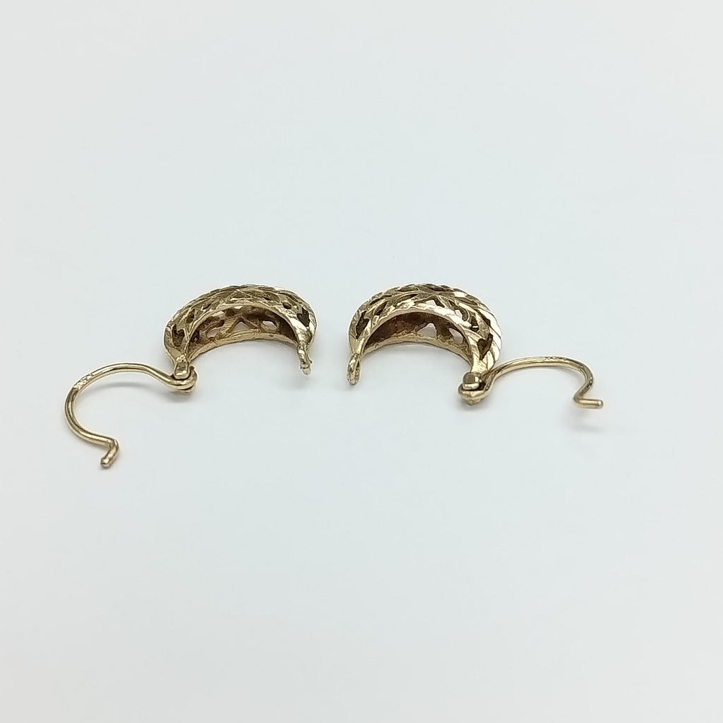 ARETES PAR ORO 14 K 1.2 GRMS (SEMINUEVO)