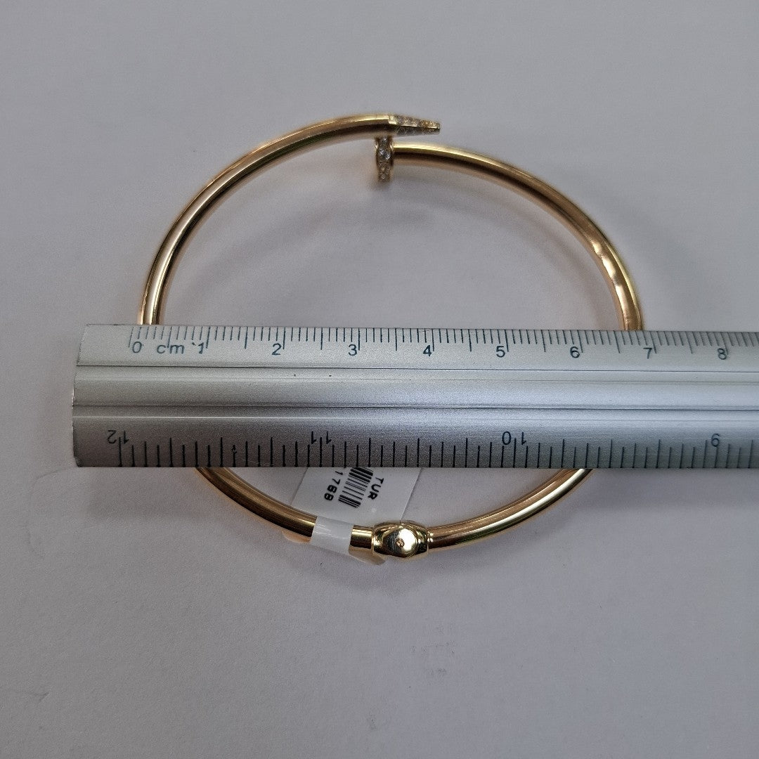 PULSERA CLAVO ORO 14K 6.3 (NUEVO)