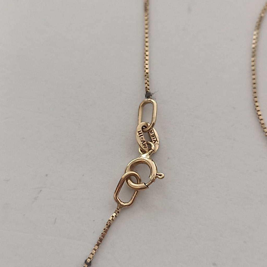 DIJE, GARGANTILLA ORO 14 K 1.3 GRMS (SEMINUEVO)
