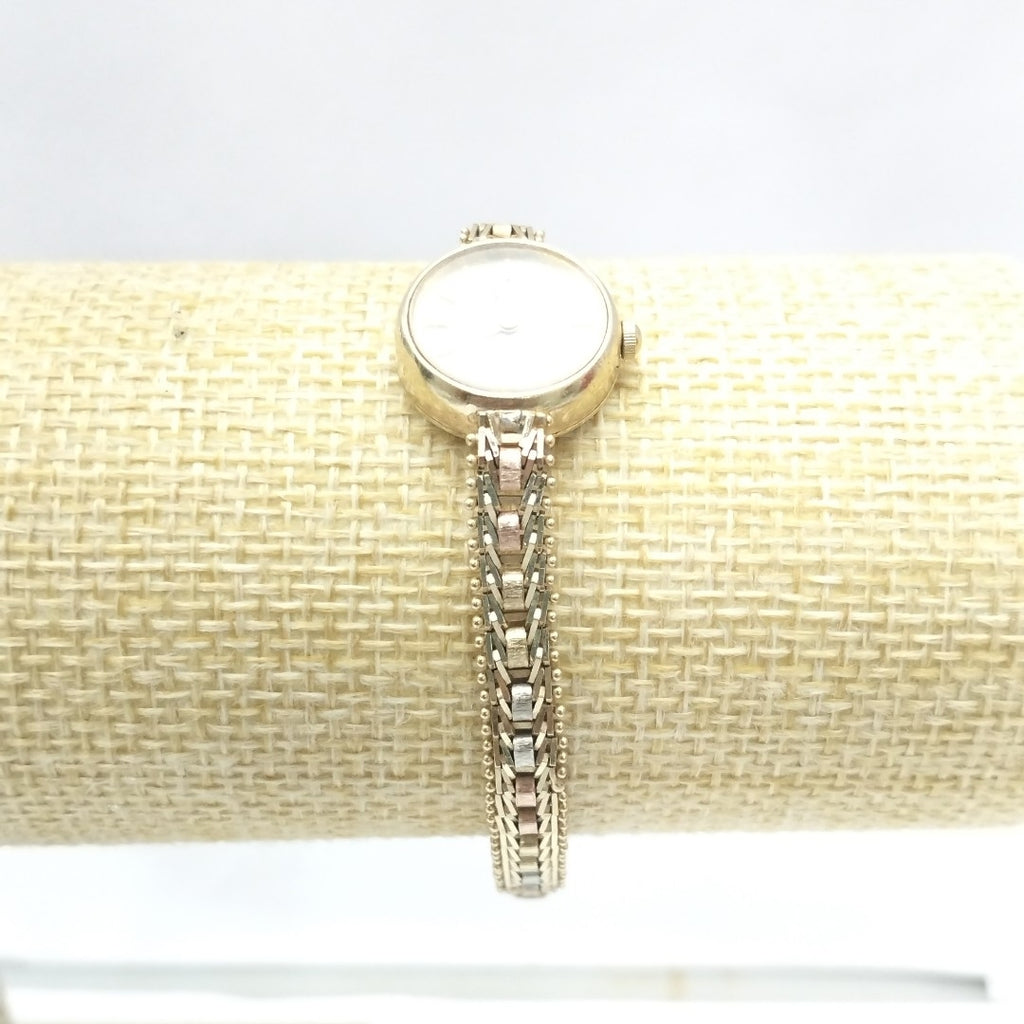 RELOJ CAJA Y PULSO ORO ORO,ORO COMBINADO 10 K 15,50 GRMS (SEMINUEVO)