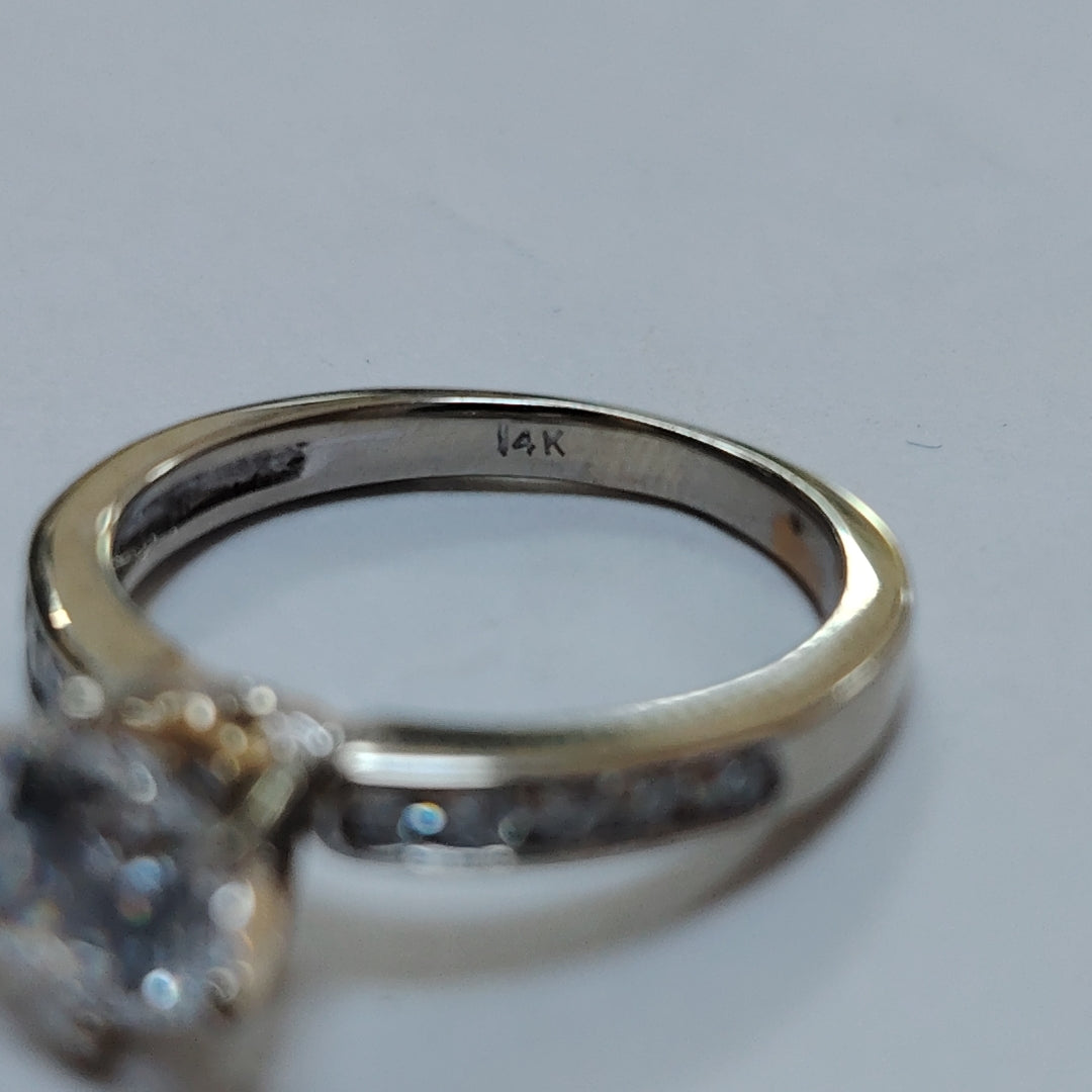ANILLO ORO BLANCO 14 K 3,30 GRMS (SEMINUEVO)