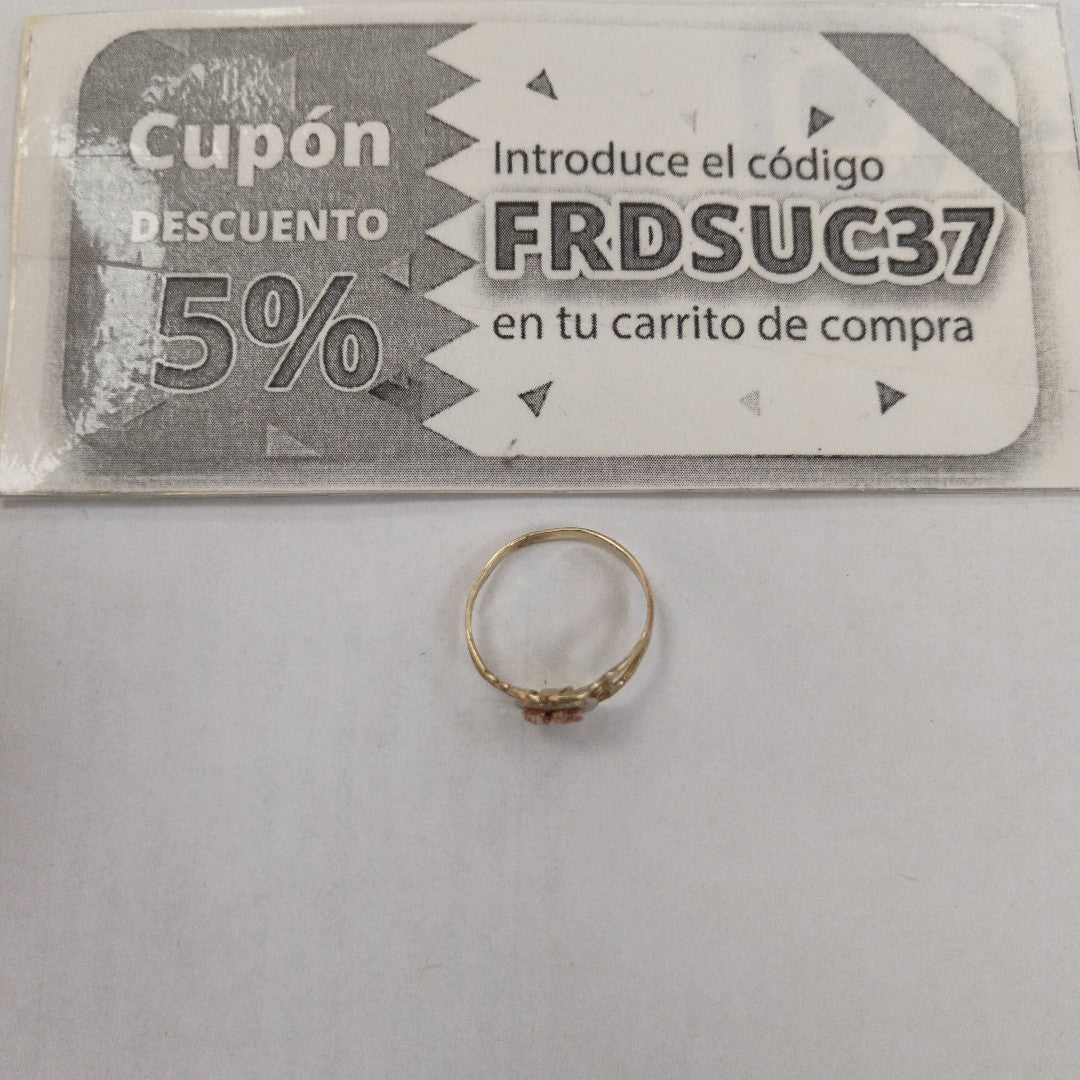 ANILLO CONMEMORATIVO ORO 10 K 1,60 GRMS (SEMINUEVO)
