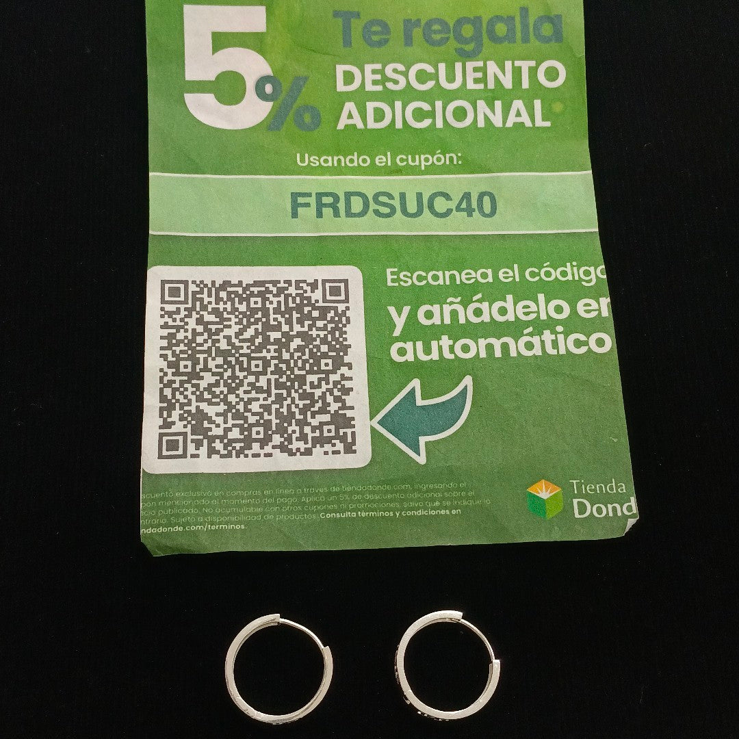 ARETES ARRACADAS GRECAS PLATA .925 4.13 GR (NUEVO)