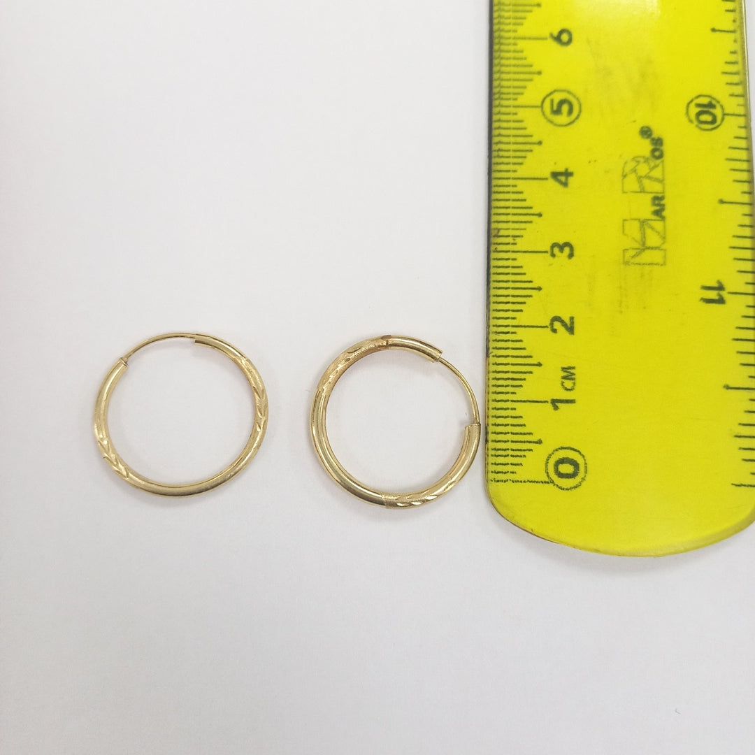 ARRACADAS PAR ORO 14 K 1.3 GRMS (SEMINUEVO)