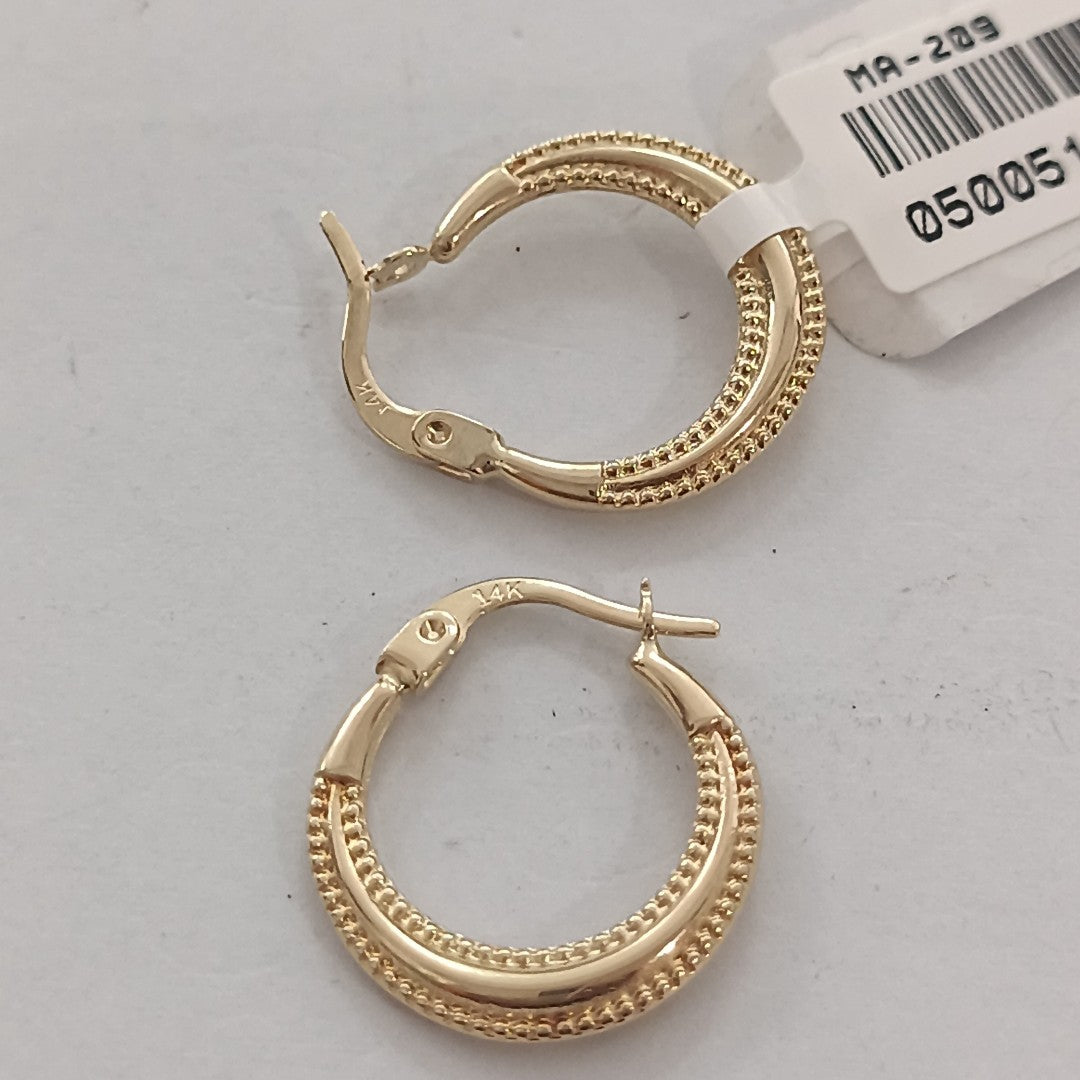 ARRACADAS ORO 14K 1.2 (NUEVO)