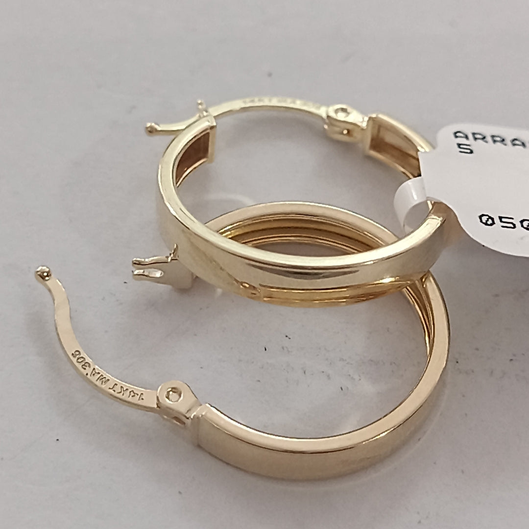 ARRACADAS ORO 14K 1.5 (NUEVO)