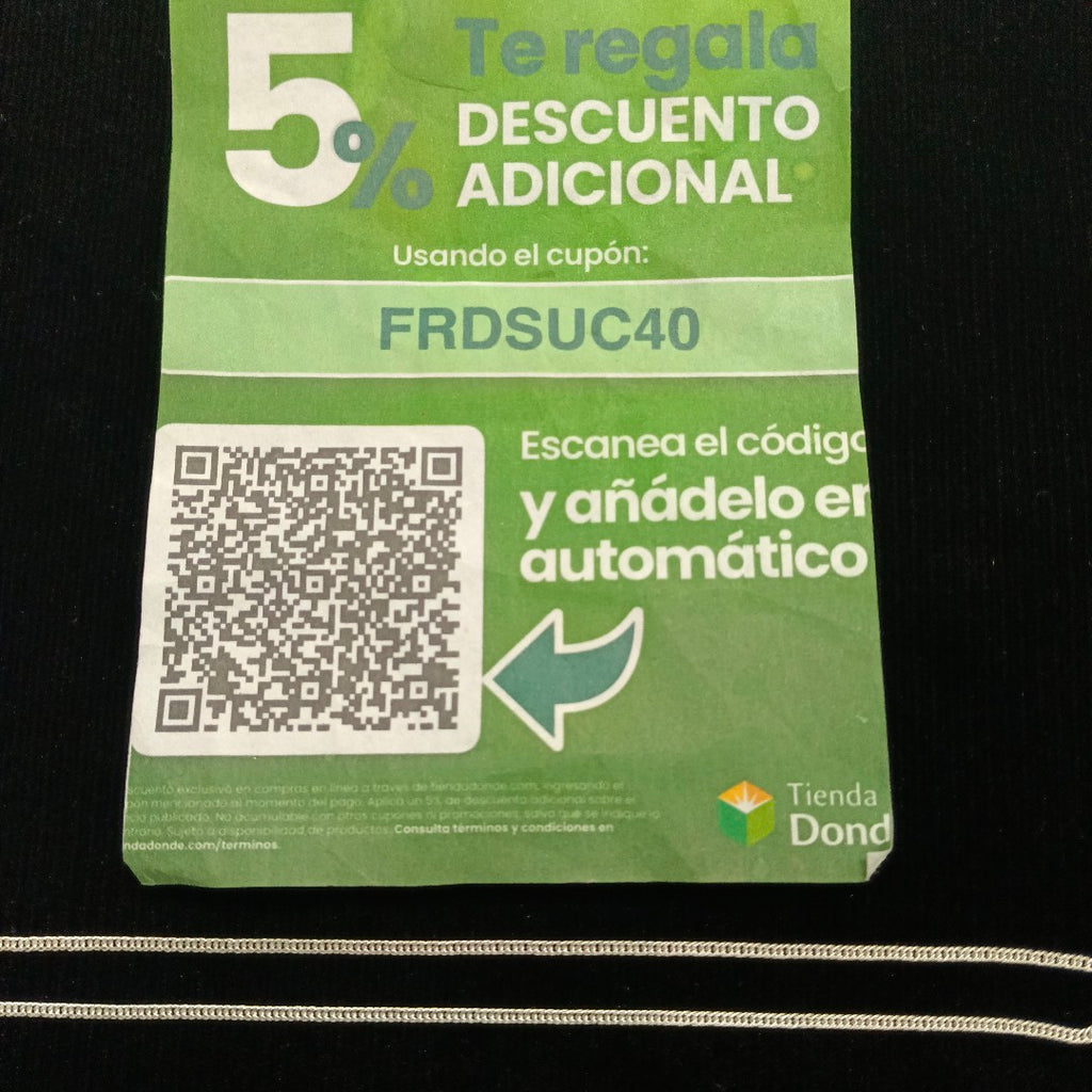CADENA BARBADA PLATA .925 50 CM 4.12 GR (NUEVO)