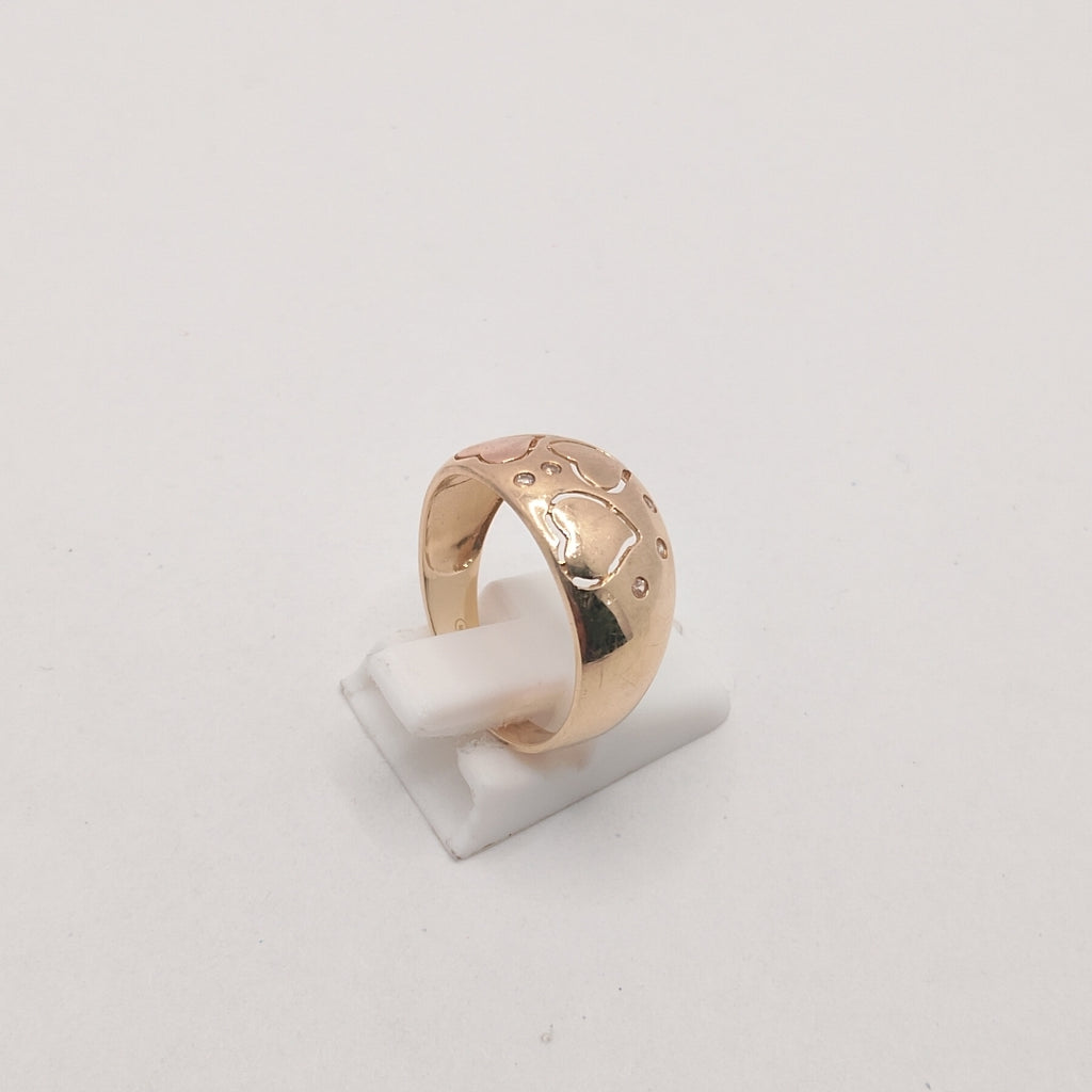 ANILLO ORO,RODIADO 10 K 3,00 GRMS (SEMINUEVO)