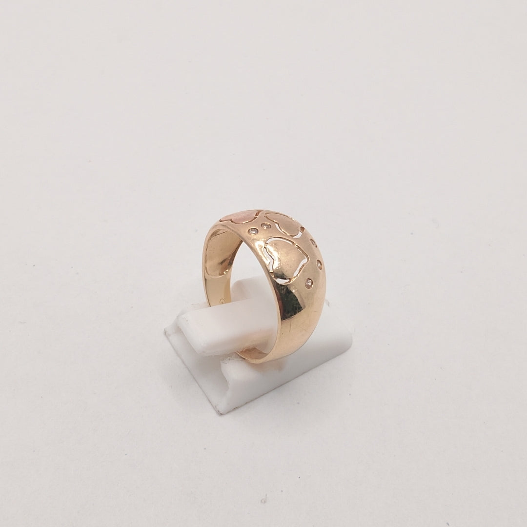 ANILLO ORO,RODIADO 10 K 3,00 GRMS (SEMINUEVO)