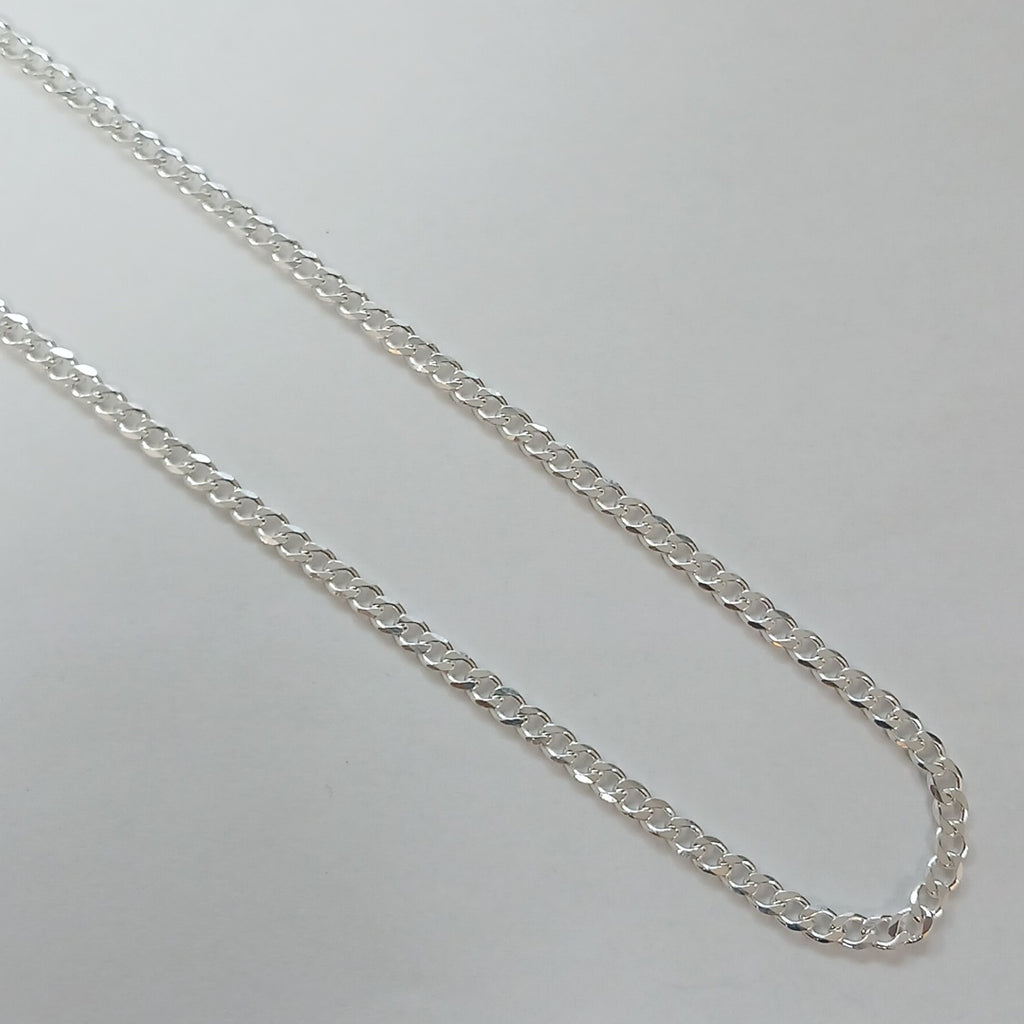CADENA BARBADA PLATA .925 55 CM 8.52 GR (NUEVO)