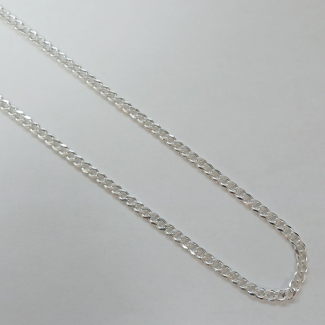 CADENA BARBADA PLATA .925 55 CM 8.52 GR (NUEVO)
