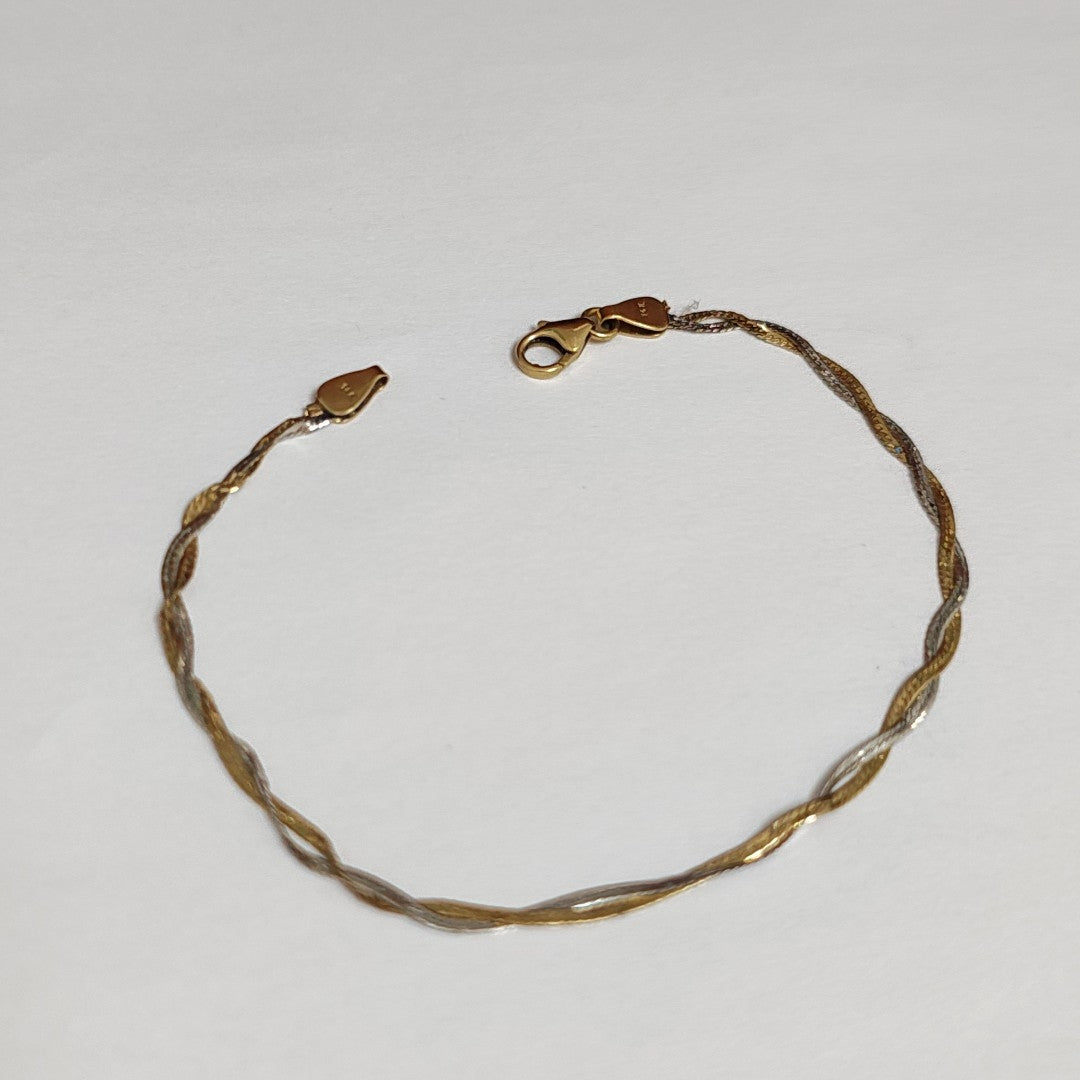 PULSERA ORO,ORO BLANCO 10 K 1,60 GRMS (SEMINUEVO)